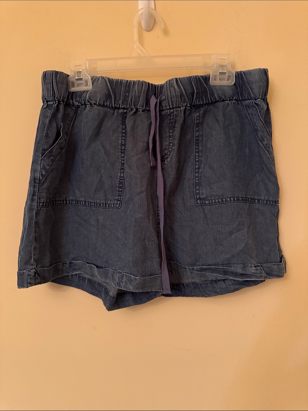 Velvet Heart Women's Indigo Drawstring Casual Shorts Size XL